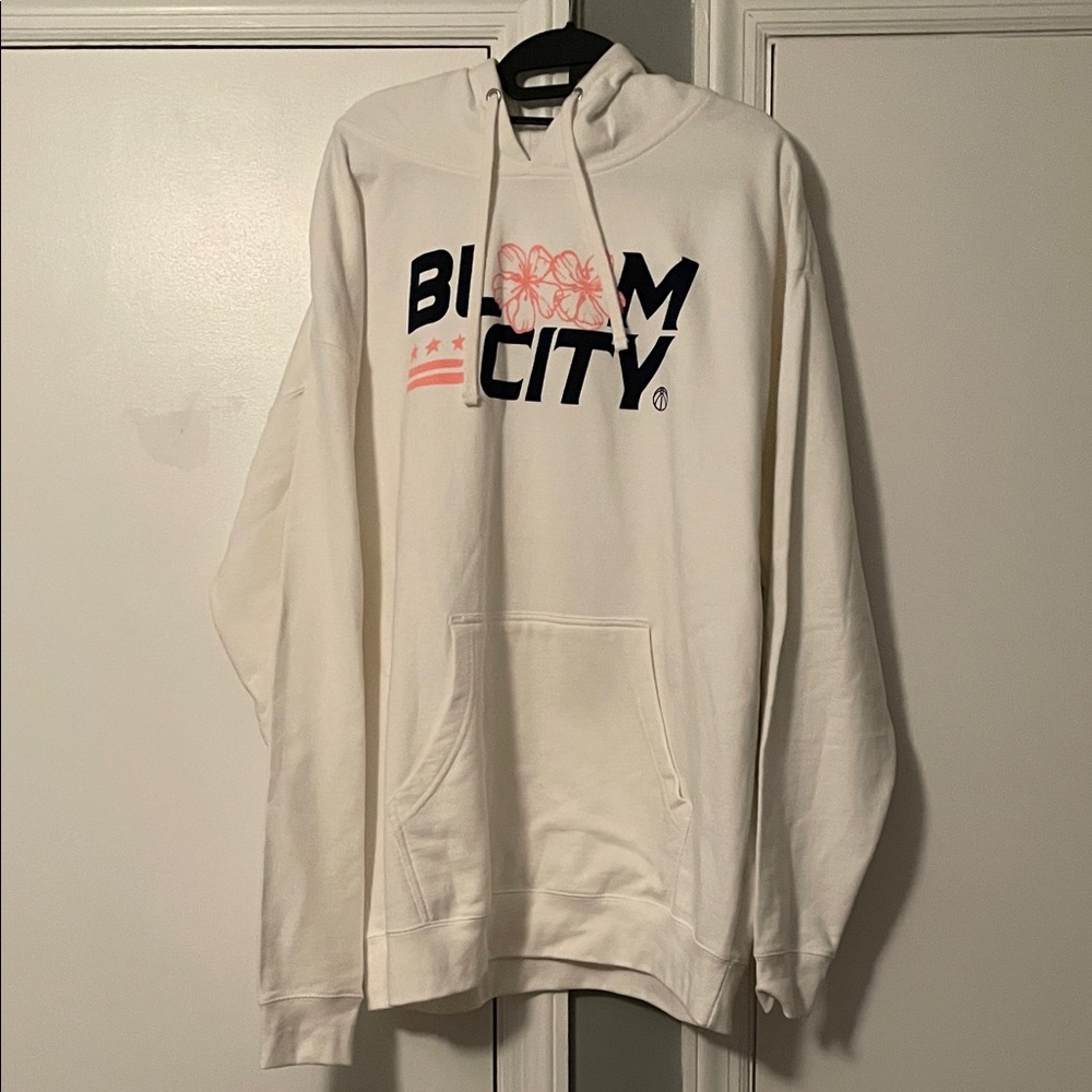 Bloom City Washington Wizards White Men's Hoodie